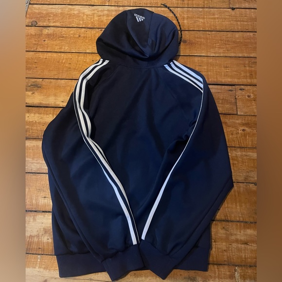 Men’s XL Navy Blue Adidas Zip-Up Track Jacket - Picture 3 of 4